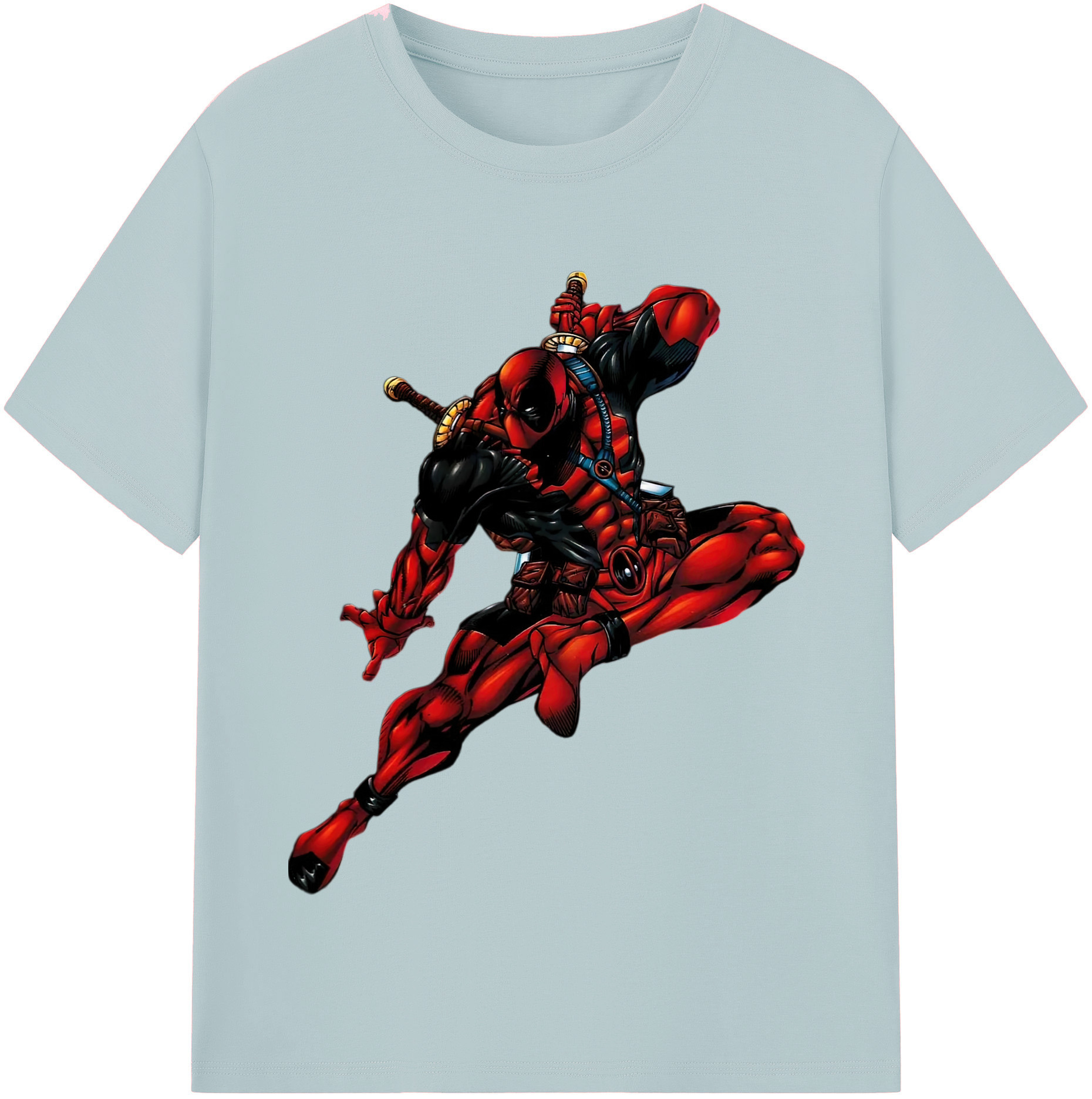 （画像用） Deadpool デッドプール 綿100％半袖Tシャツ（フロントプリント）